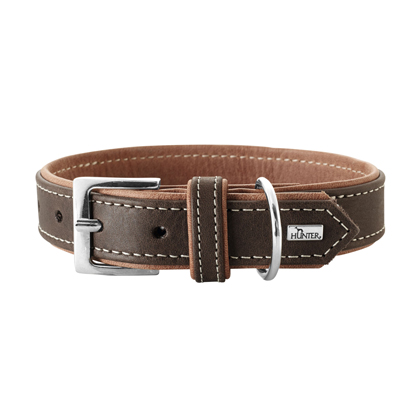 Halsband Porto, dunkel-braun/cognac